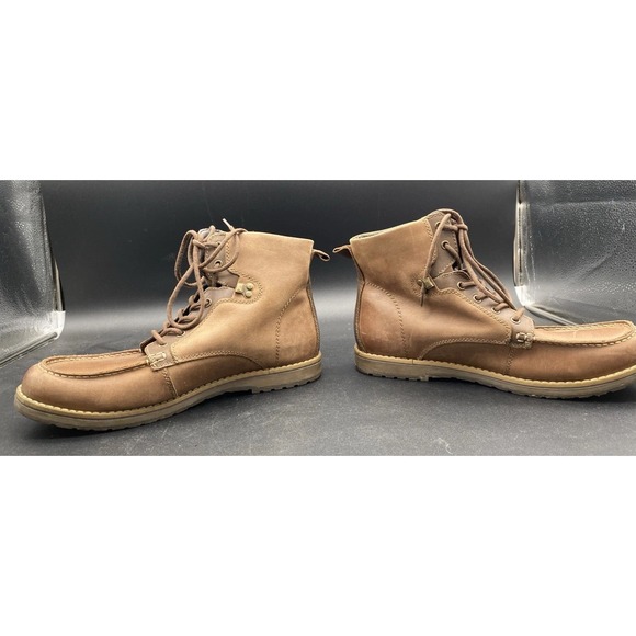GBX Layne Mens Brown Lace Up Moc‎ Toe Leather Ankle Chukka Boots Size 12M main image 4